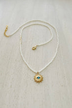 Load image into Gallery viewer, Spark and flame Miyuki glass pendant necklace
