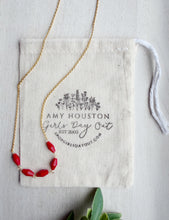 Load image into Gallery viewer, Red Currant // bicone glass necklace
