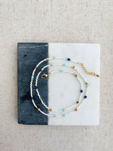 Load image into Gallery viewer, Sunday Stroll gemstone and miyuki beaded necklace
