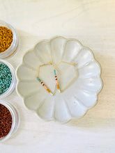Load image into Gallery viewer, Phoenix // Japanese miyuki glass hand beaded gold filled hoop earrings
