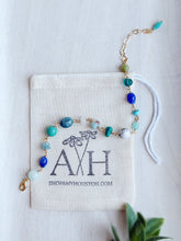 Load image into Gallery viewer, Hidden Treasure // hand wired gemstone rosary chain bracelet
