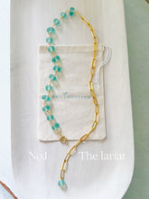 Load image into Gallery viewer, Marine // 4 in 1 recycled glass necklace
