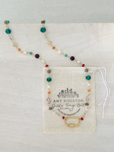 Load image into Gallery viewer, Carabiner and gems optional charm necklace
