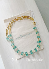 Load image into Gallery viewer, Marine // 4 in 1 recycled glass necklace
