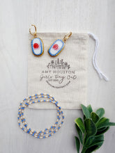 Load image into Gallery viewer, Whimsical Snail / latch hoop dangles

