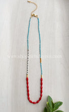Load image into Gallery viewer, Bon Voyage// japanese miyuki bead and gemstone necklace
