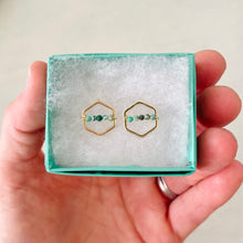 Load image into Gallery viewer, Skyline  turquoise post earrings
