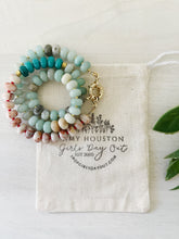 Load image into Gallery viewer, Koi // rondelle amazonite gemstone necklace
