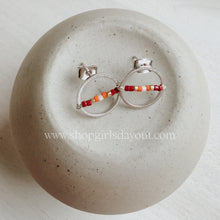 Load image into Gallery viewer, Virginia Tech Hokies Game Day hoop earrings or studs
