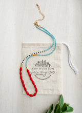 Load image into Gallery viewer, Bon Voyage// japanese miyuki bead and gemstone necklace
