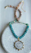 Load image into Gallery viewer, Derby // horse race day pendant gemstone necklace
