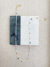 Load image into Gallery viewer, Sunday Stroll gemstone and miyuki beaded necklace
