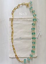 Load image into Gallery viewer, Marine // 4 in 1 recycled glass necklace
