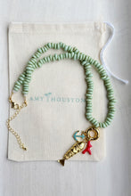 Load image into Gallery viewer, Beachcomber // fish pendant java glass necklace
