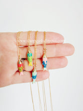 Load image into Gallery viewer, Under The Sea // hand painted Fish pendant necklace
