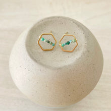 Load image into Gallery viewer, Skyline  turquoise post earrings
