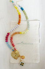 Load image into Gallery viewer, Love &amp; Luck// interchangeable charm gemstone  gnecklace
