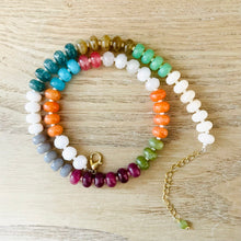 Load image into Gallery viewer, Rock Candy jade beaded necklace
