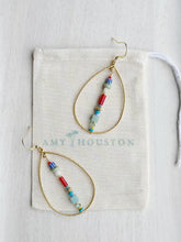 Load image into Gallery viewer, Medeira drops  / light weight gemstone dangle earrings
