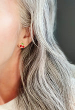 Load image into Gallery viewer, Cherry on Top post earrings
