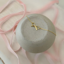 Load image into Gallery viewer, Sweetheart Ribbon Bow necklace
