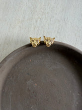 Load image into Gallery viewer, Eye of the Tiger // leopard cheetah tiger post earrings
