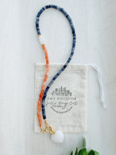 Load image into Gallery viewer, Wahoowa UVA Cavaliers No1. / heart // school spirit statement necklace  // gemstone necklace
