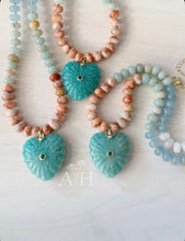 Load image into Gallery viewer, Wild Heart //carved heart pendant gemstone necklace
