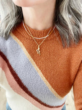Load image into Gallery viewer, Hidden Strength snake pendant necklace
