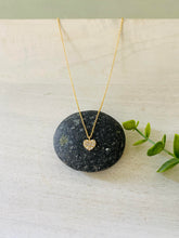 Load image into Gallery viewer, Crystal cluster heart pendant necklace
