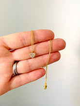 Load image into Gallery viewer, Crystal cluster heart pendant necklace
