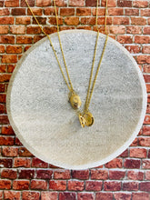 Load image into Gallery viewer, Petit heirloom oval locket pendant necklace in gold
