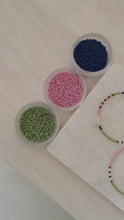 Load and play video in Gallery viewer, Woodland Sunset // Japanese Miyuki glass hand beaded gold filled hoop earrings
