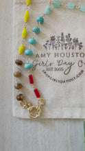 Load and play video in Gallery viewer, Central Park // hand wire wrapped beaded glass and gemstone necklace
