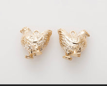 Load image into Gallery viewer, Chicken pendant necklace
