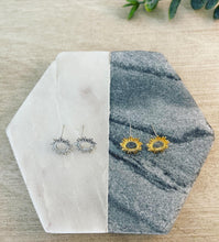 Load image into Gallery viewer, Sunburst post earrings
